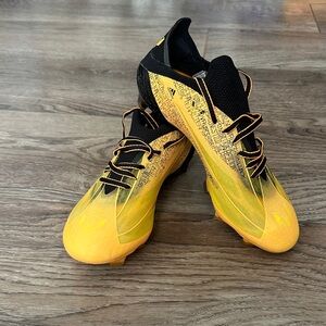 adidas Messi Kids Yellow and Black Soccer Cleats